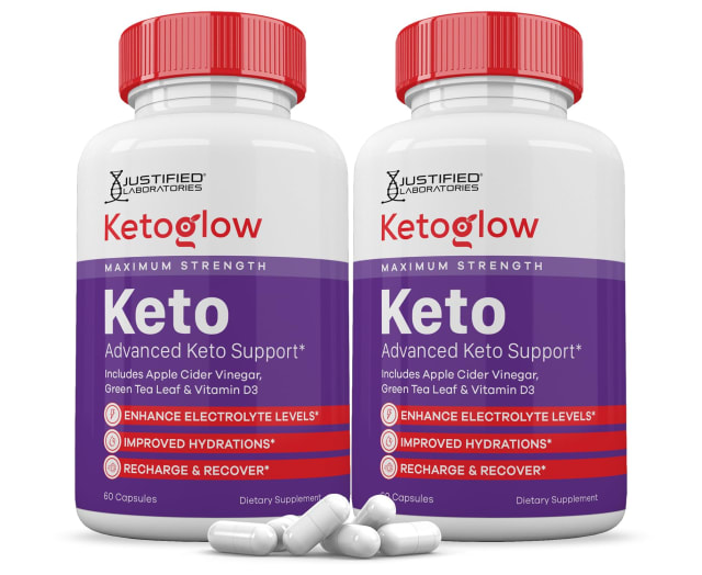 (2 Pack) Keto Glow Keto ACV Pills 1275MG Keto Support Blend Alternative to KetoGlow Keto ACV Gummies Formulated with Apple Cider Vinegar Extra Virgin Olive Oil Powder Green Tea Leaf 120 Capsules