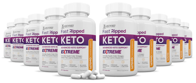 (10 Pack) Fast Ripped Keto ACV Extreme Pills 1675MG Keto Support Blend Capsule Alternative to Keto ACV Gummies Formulated with Apple Cider Vinegar Extra Virgin Olive Oil Powder Green Tea 600 Capsules