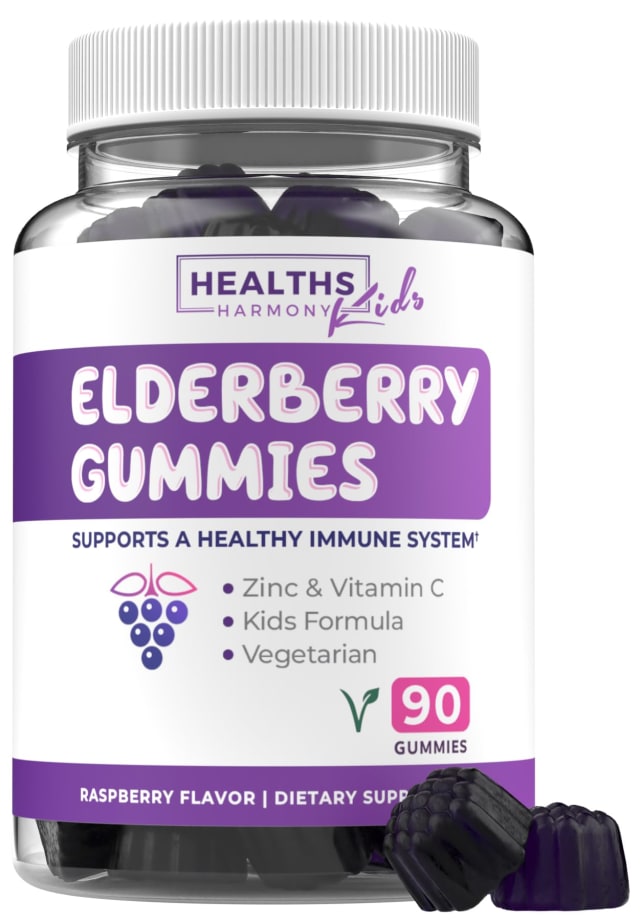 Sambucus Elderberry Gummies for Kids - Kids Immune Support Gummies with Black Elderberry Vitamin C and Zinc for Daily and Seasonal Wellness - Vegan Non-GMO & Lab Verified (3 Months Supply) | Elderberry Sambucus Elderberry Gummies for Kids - Kids Immune Support Gummies with Black Elderberry Vitamin C and Zinc for Daily and Seasonal Wellness - Vegan Non-GMO & Lab Verified (3 Months Supply) - Elderberry