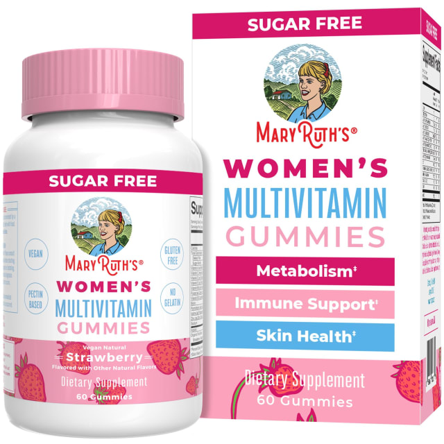 MaryRuth Organics Women's Immune Support Multivitamin Gummies | Ages 14+ | Skin Health | Gummy Vitamins for Women | Sugar-Free | Vegan | Non-GMO | 60 Count | Elderberry MaryRuth Organics Women's Immune Support Multivitamin Gummies | Ages 14+ | Skin Health | Gummy Vitamins for Women | Sugar-Free | Vegan | Non-GMO | 60 Count - Elderberry