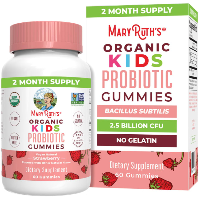 MaryRuth Organics Kids Probiotics for Digestive Health | USDA Probiotic Gummies | 2 Month Supply | Kids Probiotics | Immune Support | Gut Health Supplement | Vegan | Non-GMO | Gluten Free | 60 Count | Elderberry MaryRuth Organics Kids Probiotics for Digestive Health | USDA Probiotic Gummies | 2 Month Supply | Kids Probiotics | Immune Support | Gut Health Supplement | Vegan | Non-GMO | Gluten Free | 60 Count - Elderberry