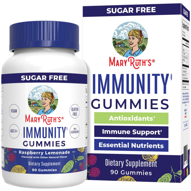 MaryRuth Organics Sugar Free Immunity Gummies | Powerful Blend | Elderberry Vitamin C & Zinc | Vitamin D3 & Echinacea | Immune Support Supplement | Gummies for Kids & Adults | Vegan | Non GMO | 90ct | Elderberry MaryRuth Organics Sugar Free Immunity Gummies | Powerful Blend | Elderberry Vitamin C & Zinc | Vitamin D3 & Echinacea | Immune Support Supplement | Gummies for Kids & Adults | Vegan | Non GMO | 90ct - Elderberry