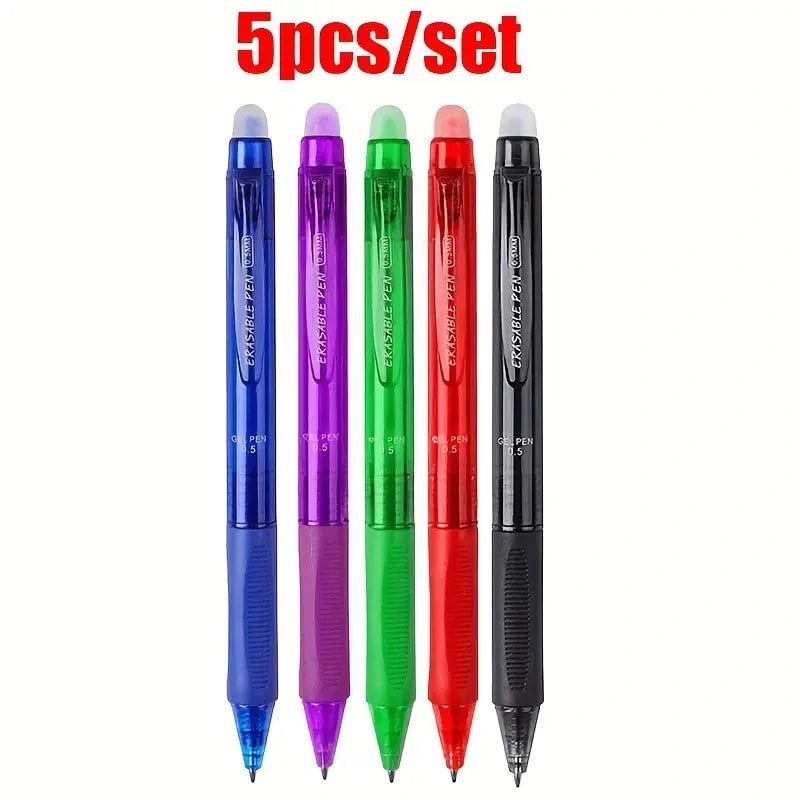 5pcs needle gel pens