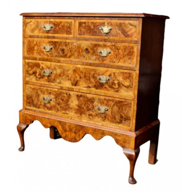 Walnut Chest On Stand