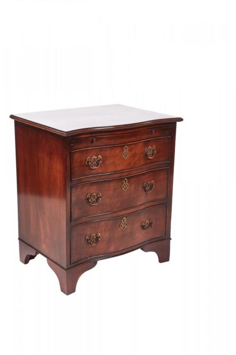 Walnut Serpentine Front Chest Of Drawers
