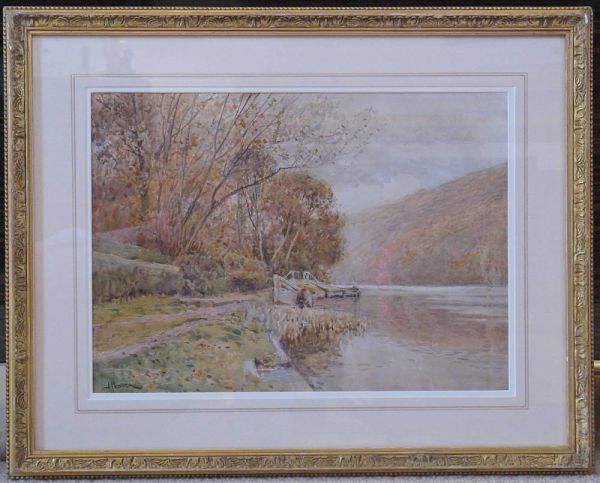 Pair Of Gilt-framed Original Watercolours By John Pedder Ri