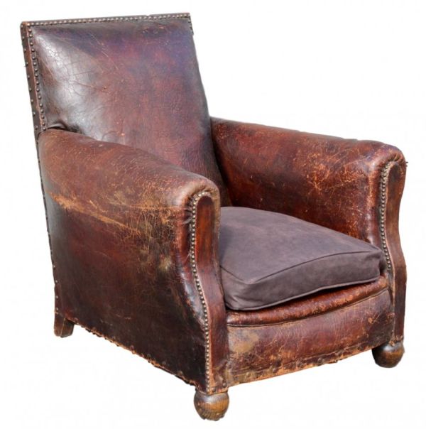 Superb Leather Club Chair