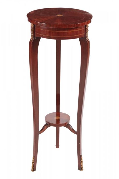 Antique Inlaid Plant Stand