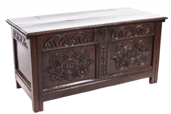 Antique Carved Coffer