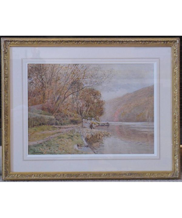 Pair Of Gilt-framed Original Watercolours By John Pedder Ri