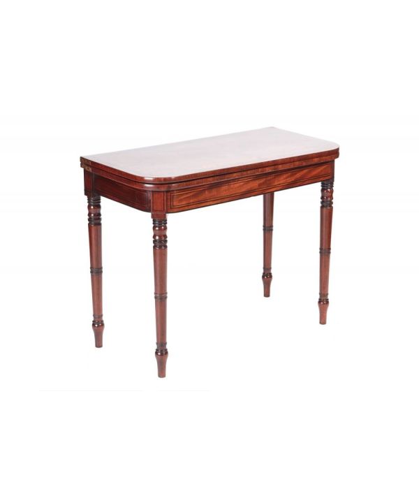 George Iii Mahogany Card Table