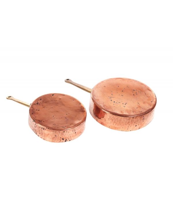Fine Quality Pair Of Copper Pans