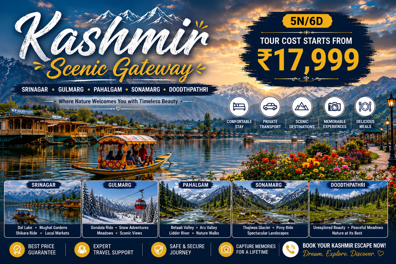 Kashmir scenic gateway 5N 6D