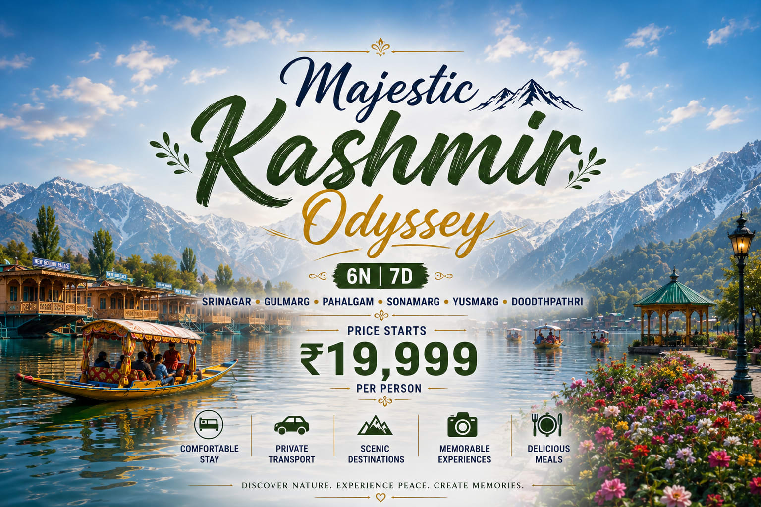 Majestic Kashmir Odyssey – 6 Nights / 7 Days