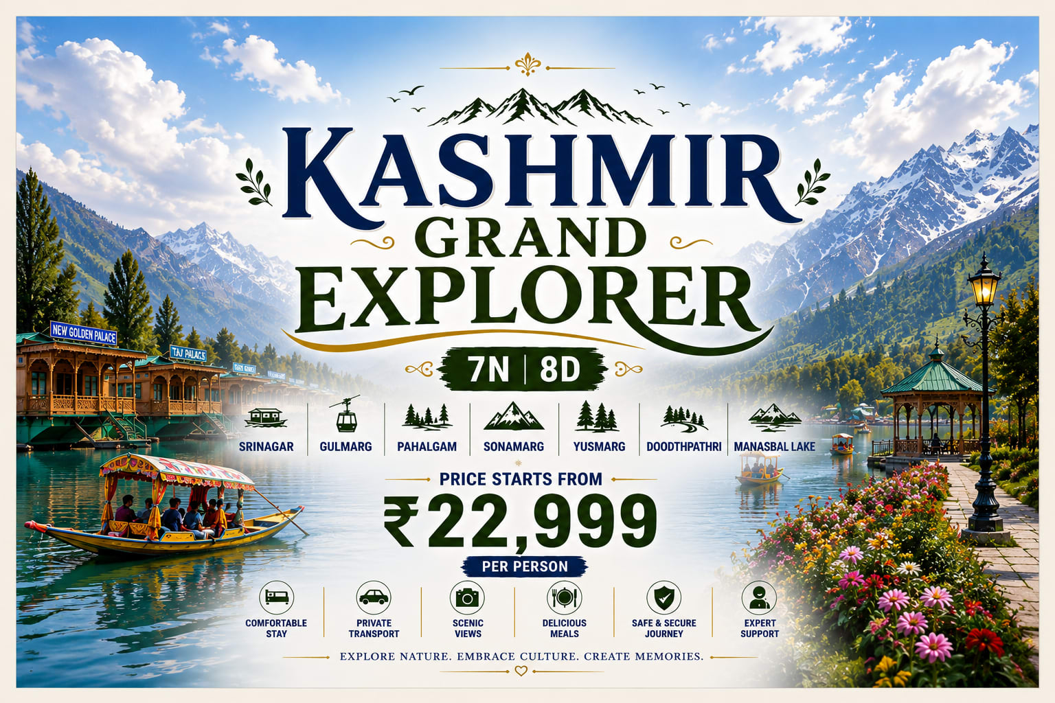 Kashmir Grand Explorer – 7 Nights / 8 Days