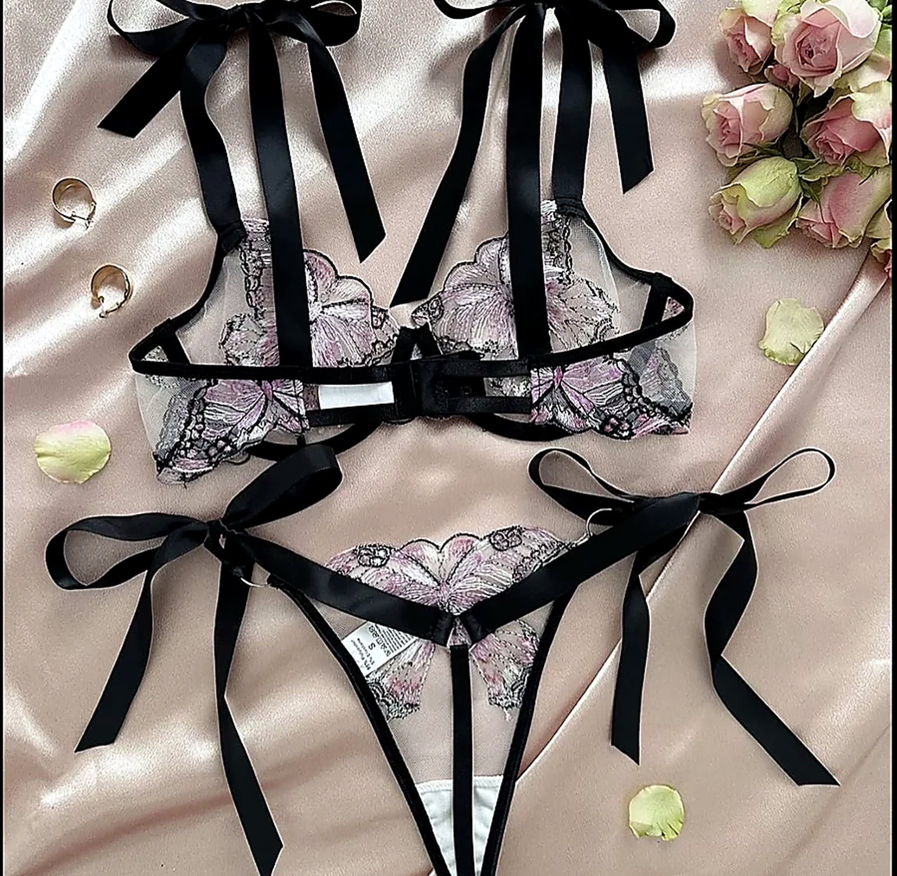 Butterfly Net Bra Set alternate view