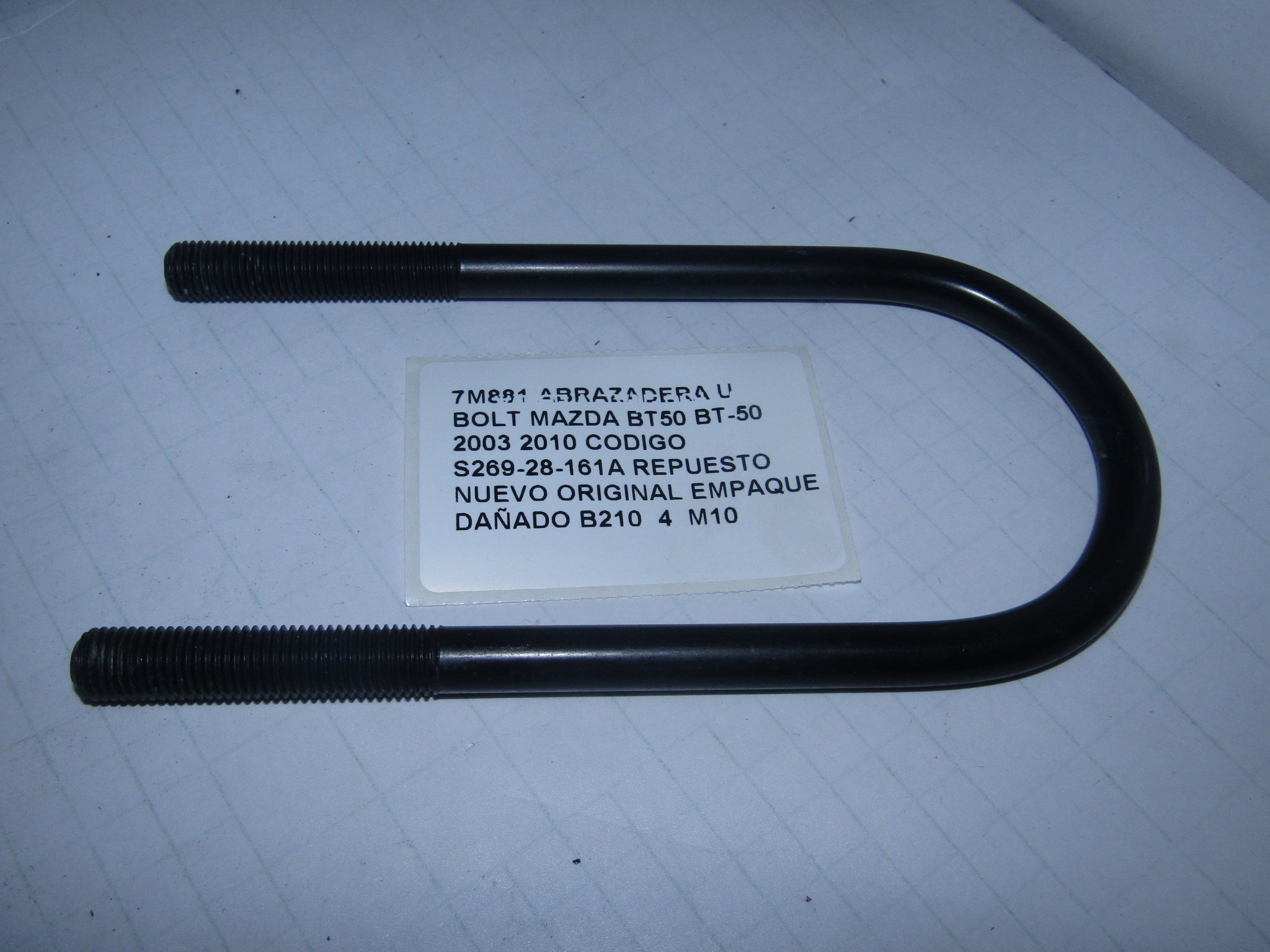 Abrazadera U Bolt Mazda Bt50 Bt-50 2003 2010 S269-28-161a