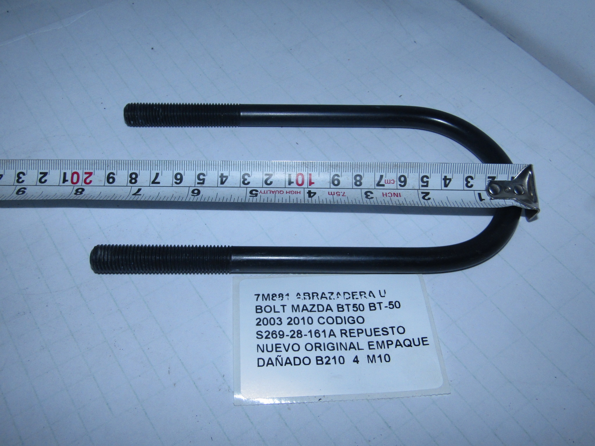 Abrazadera U Bolt Mazda Bt50 Bt-50 2003 2010 S269-28-161a - foto 2