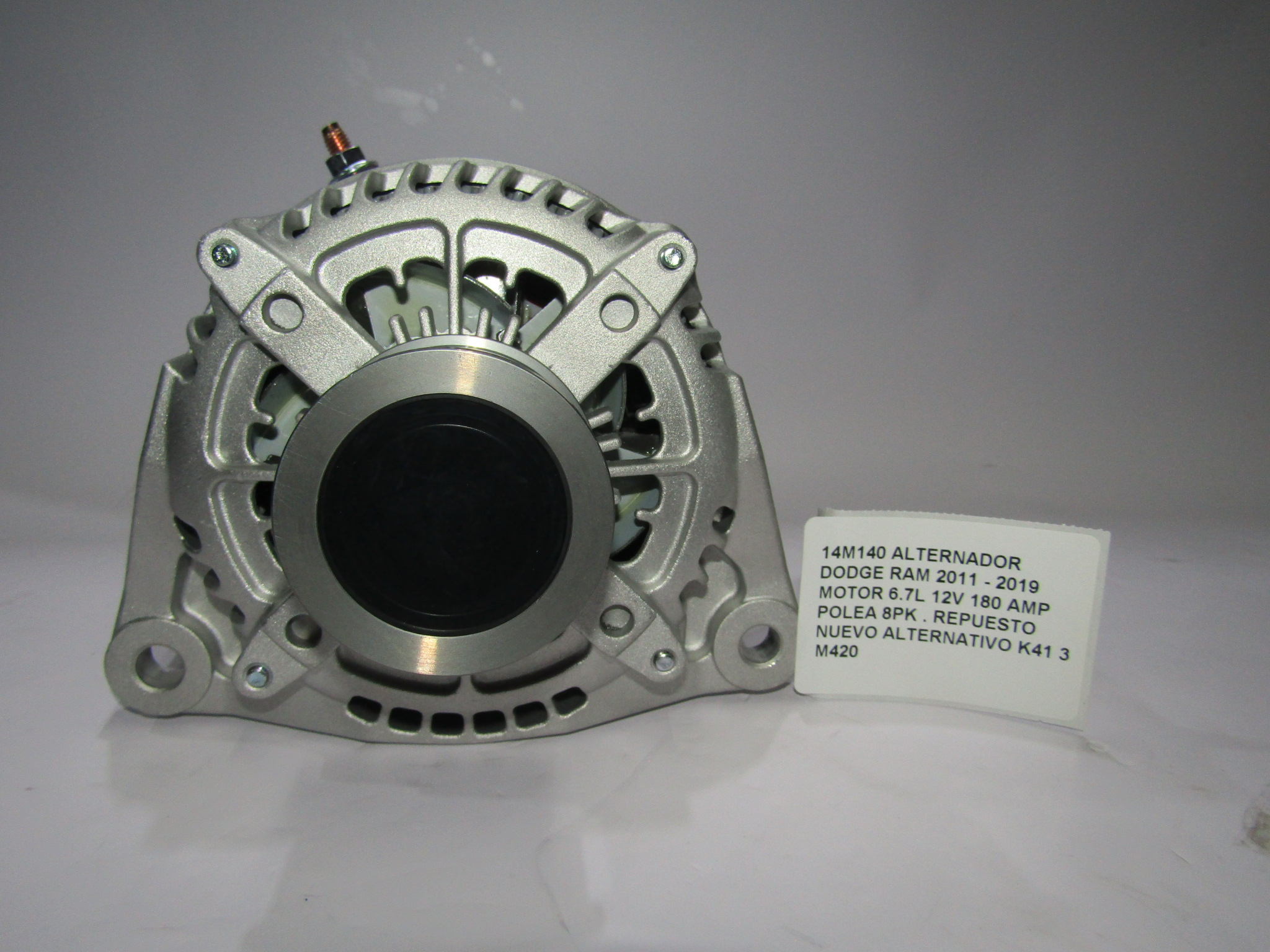 Alternador Dodge Ram 6.7l 12v 180 Amp Polea 8pk 2007 - 2015 - foto 2