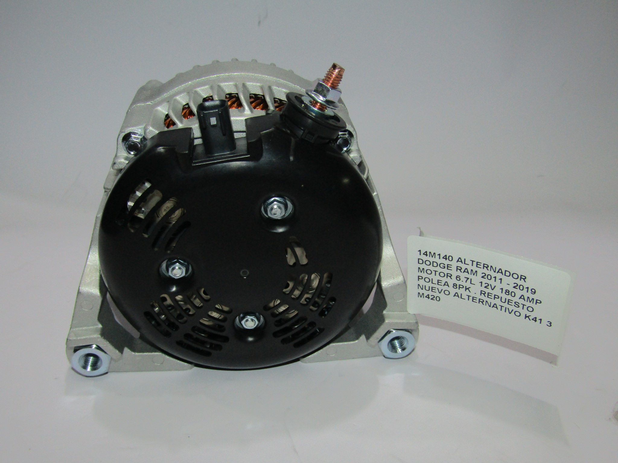 Alternador Dodge Ram 6.7l 12v 180 Amp Polea 8pk 2007 - 2015 - foto 3