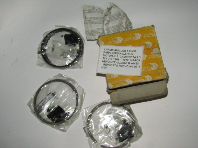 Anillos 1.0 Mm Nissan Datsun J13 Camioneta 1.3 1968 -1972i - foto 2