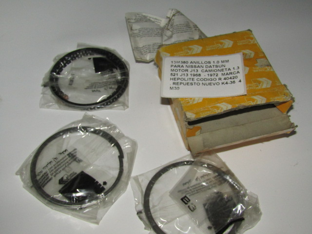 Anillos 1.0 Mm Nissan Datsun J13 Camioneta 1.3 1968 -1972i - foto 3