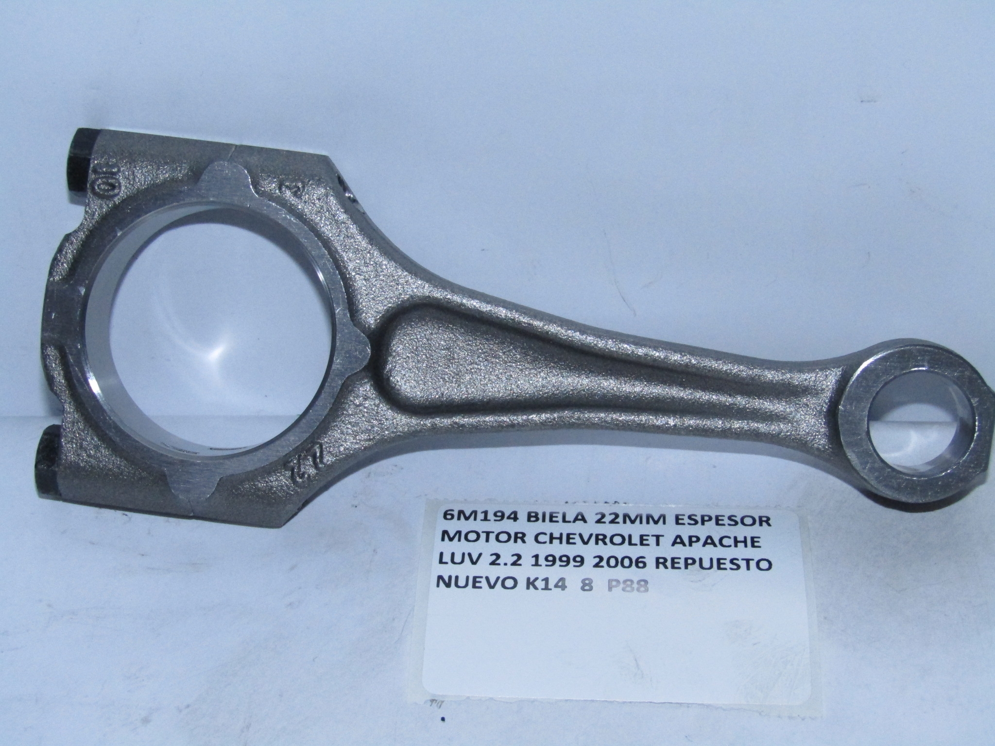Biela 22mm Espesor Motor Chevrolet Apache Luv 2.2 1999 2006 - foto 3