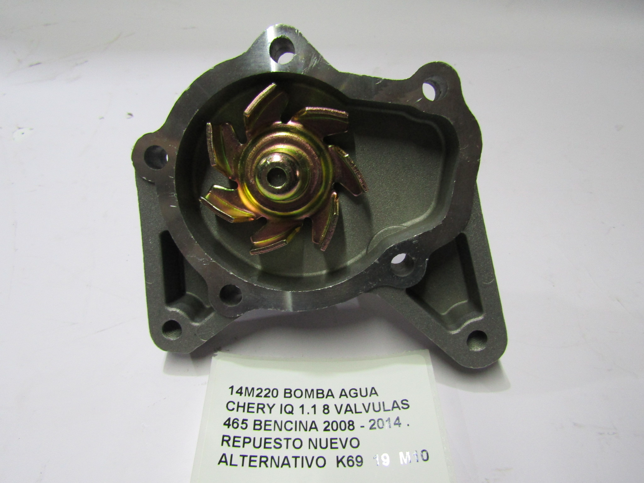 Bomba Agua Chery Iq 1.1 8 Valvulas 465 Bencina 2008 - 2014 - foto 2