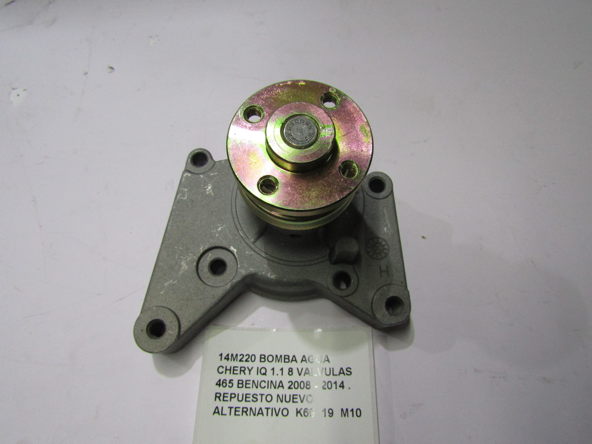 Bomba Agua Chery Iq 1.1 8 Valvulas 465 Bencina 2008 - 2014 - foto 3