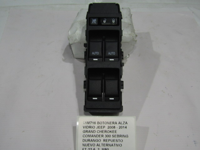 Botonera Alzavidrio Jeep Grand Cherokee Chrysler Dodge 06-