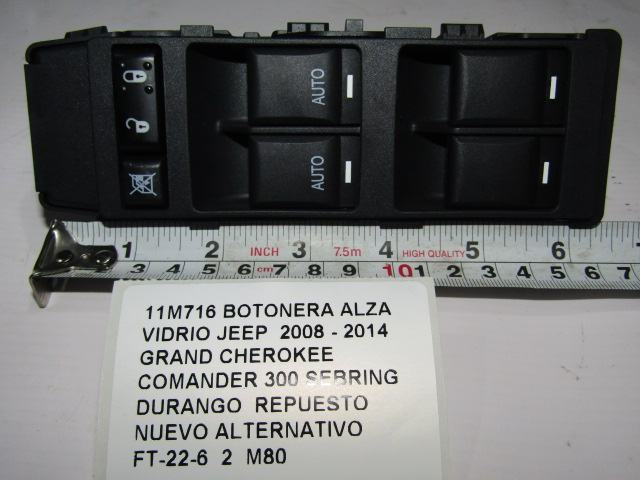 Botonera Alzavidrio Jeep Grand Cherokee Chrysler Dodge 06- - foto 3