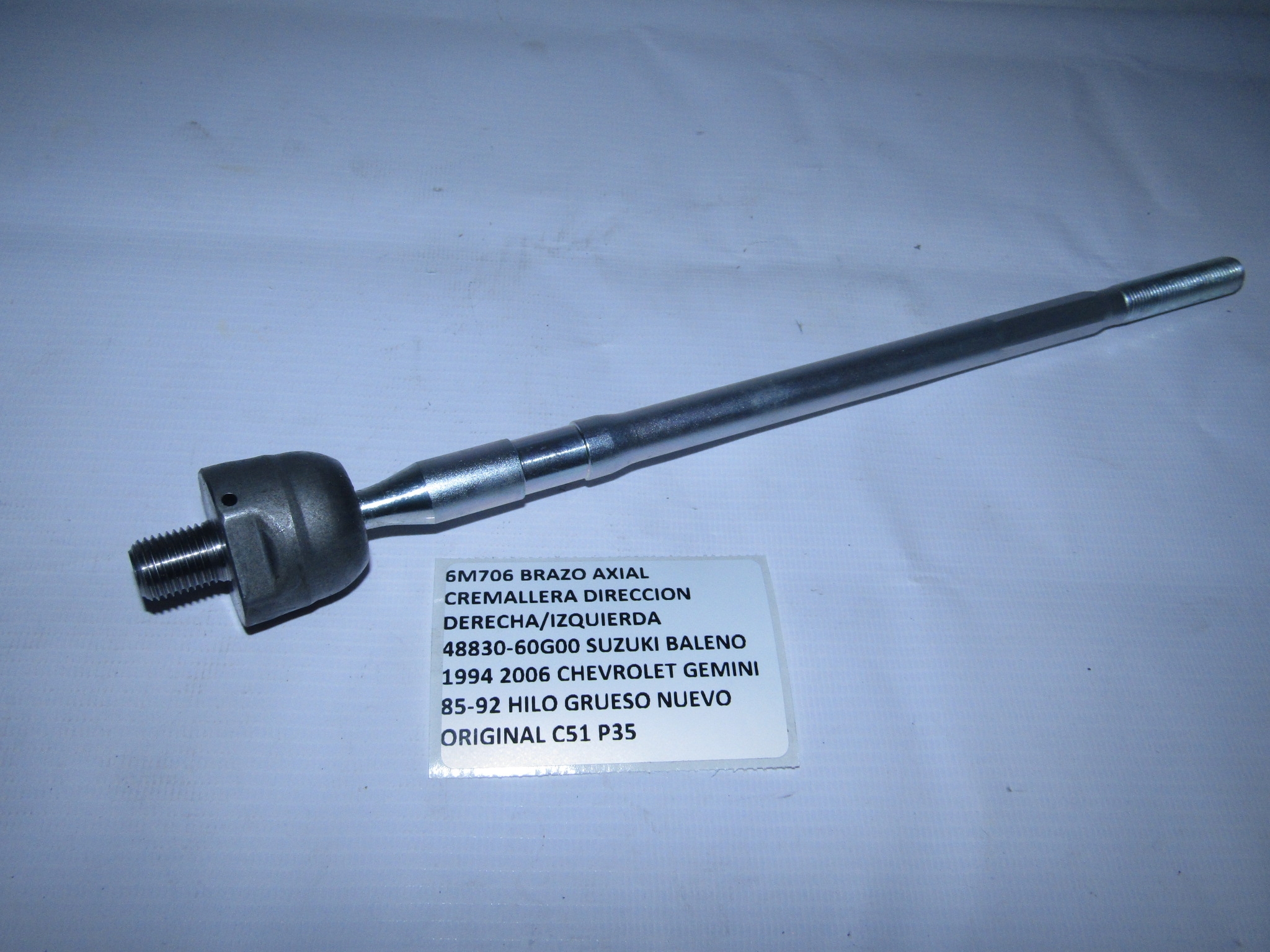 Brazo Axial Cremallera Direccion Suzuki Baleno 1994 2006 - foto 2