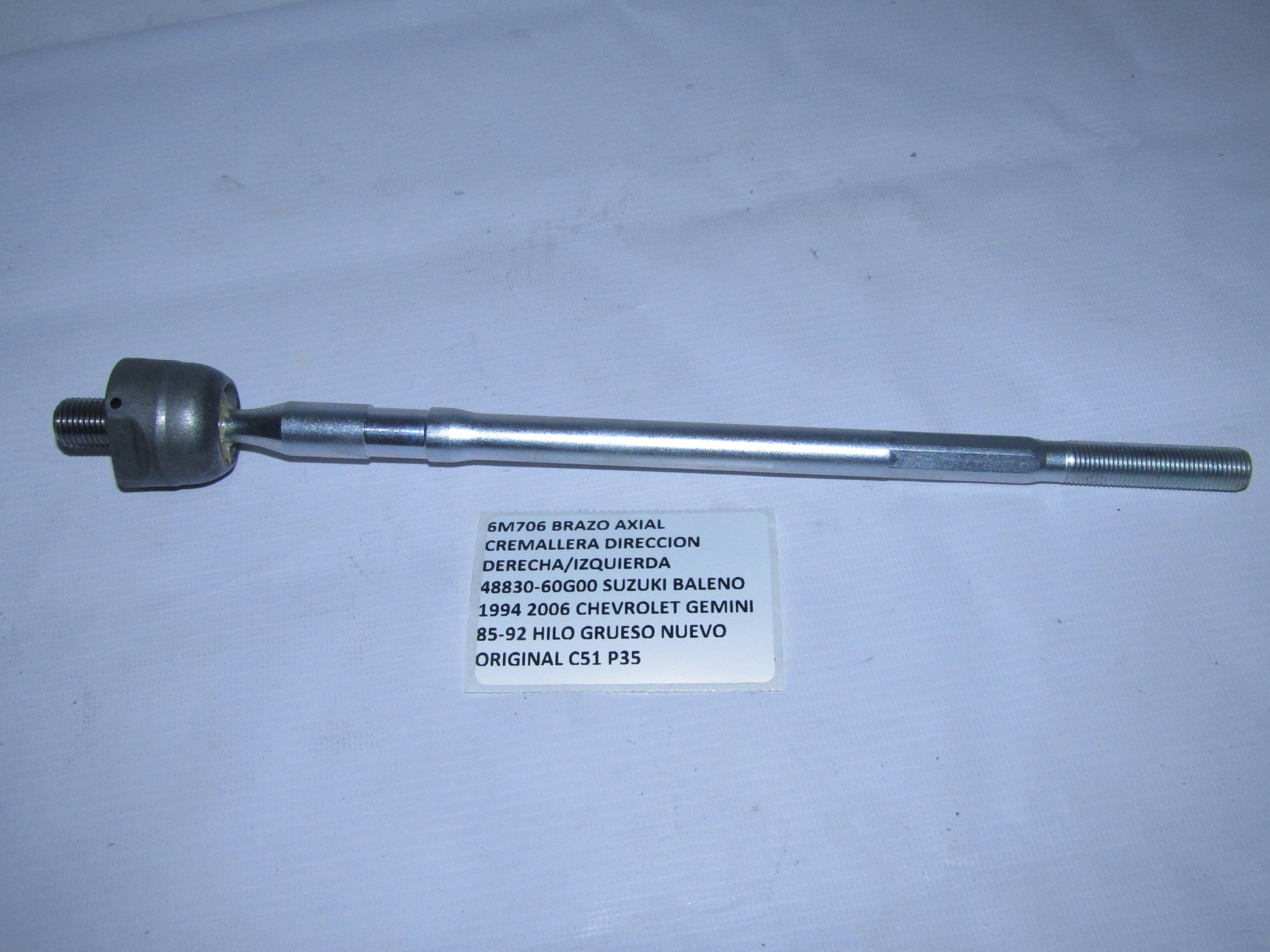 Brazo Axial Cremallera Direccion Suzuki Baleno 1994 2006 - foto 3