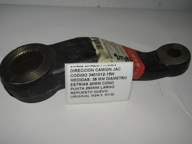 Brazo Pitman Direccion Camion Jac Codigo 3401012-15w 38mm - foto 3