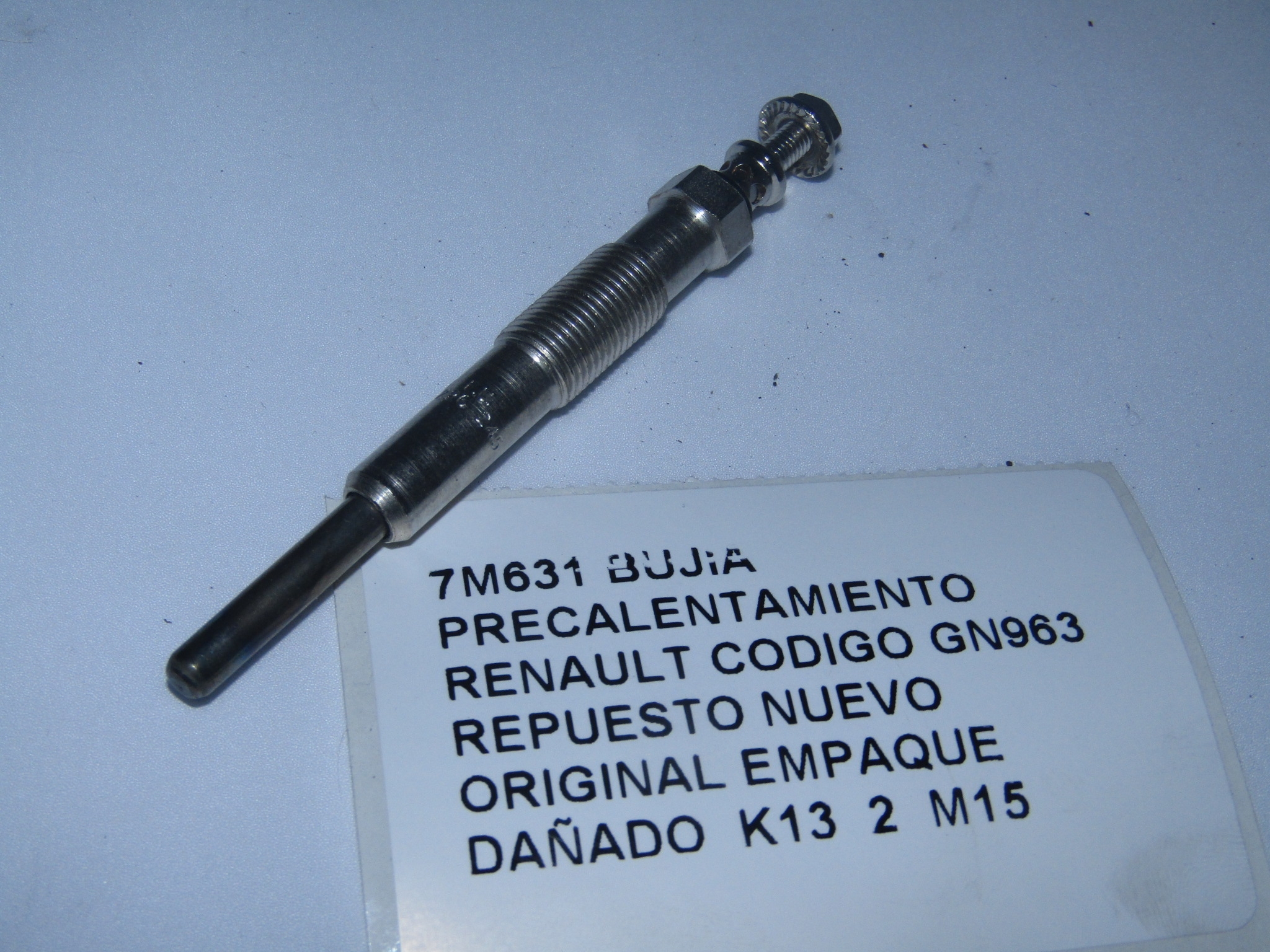 Bujia Precalentamiento Renault Codigo Gn963 - foto 2