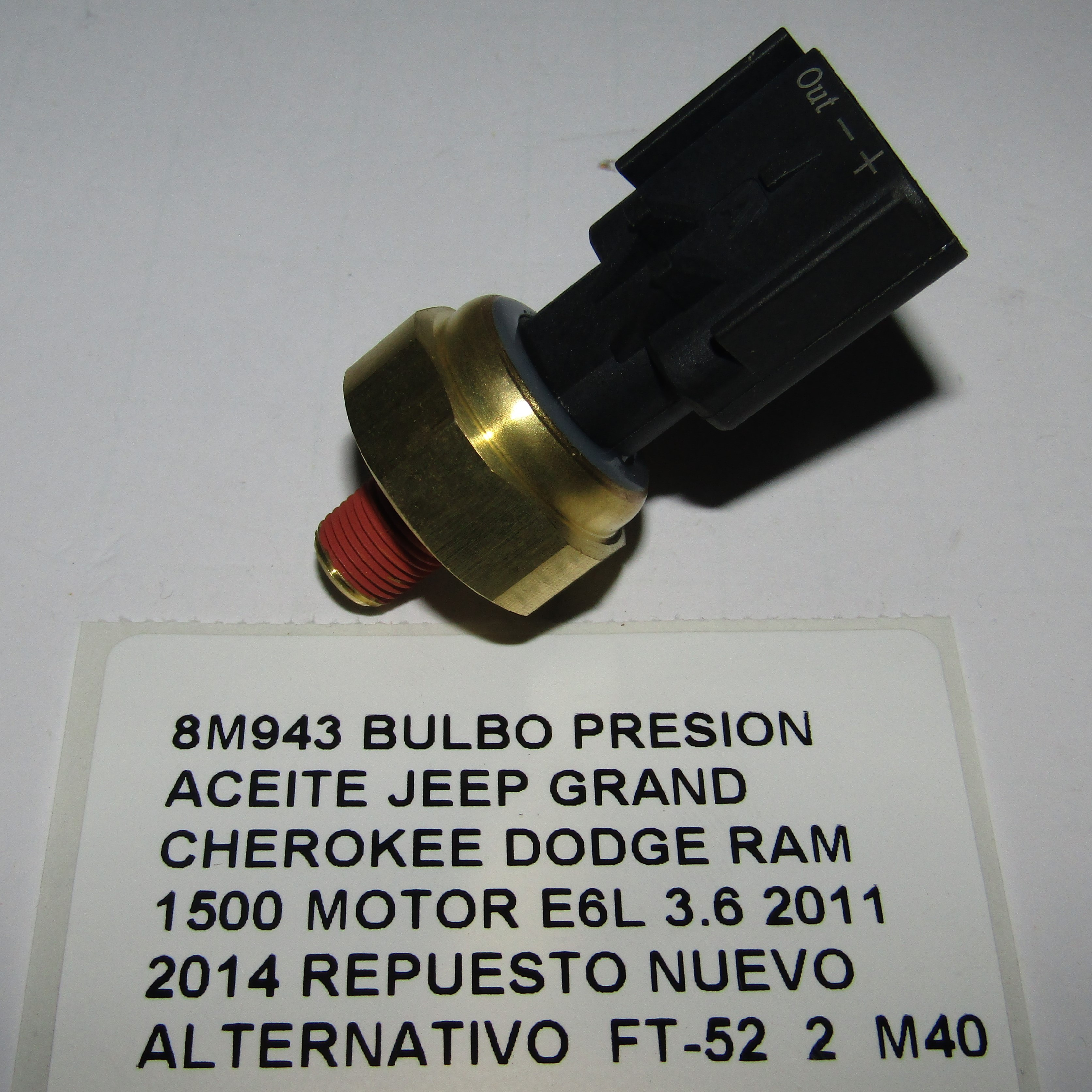 Bulbo Presion Aceite Jeep Grand Cherokee Dodge Ram E6l 3.6