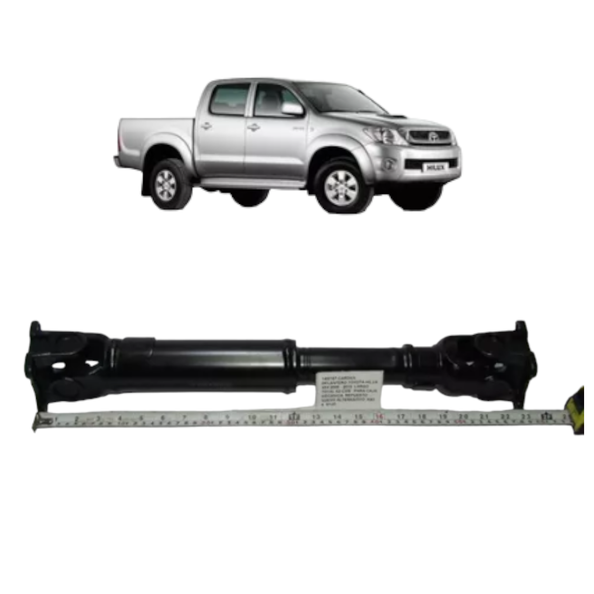 Cardan Delantero Toyota Hilux 4x4 2006-15 Largo Total 62 Cms
