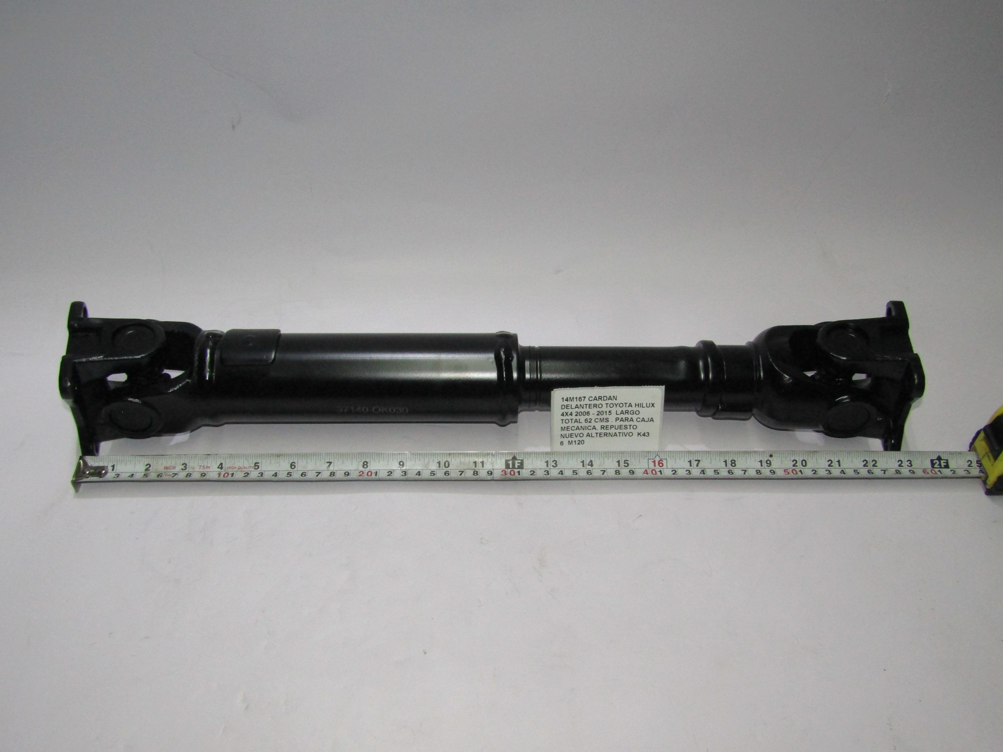 Cardan Delantero Toyota Hilux 4x4 2006-15 Largo Total 62 Cms - foto 3