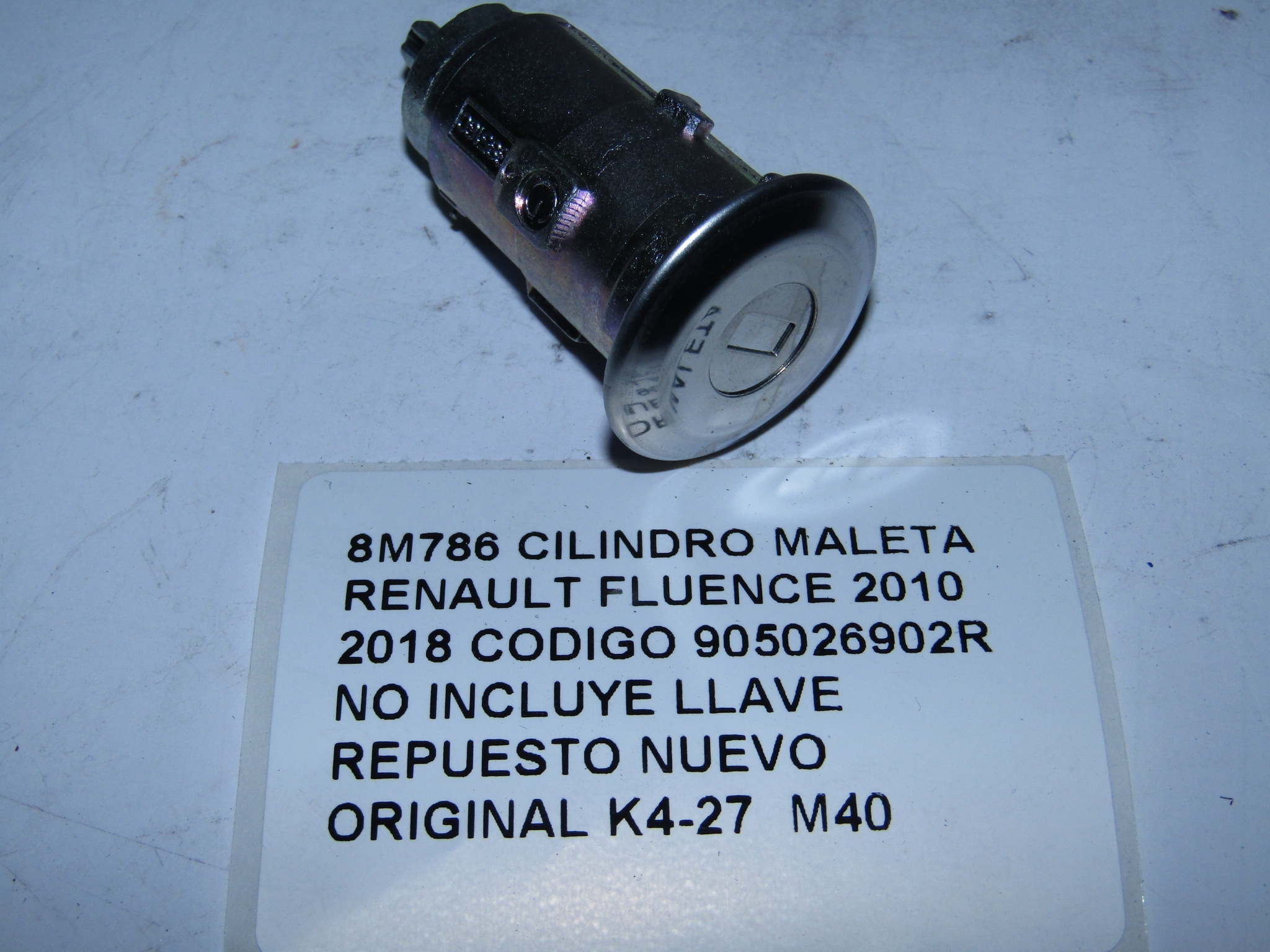 Cilindro Maleta Renault Fluence 2010 2018