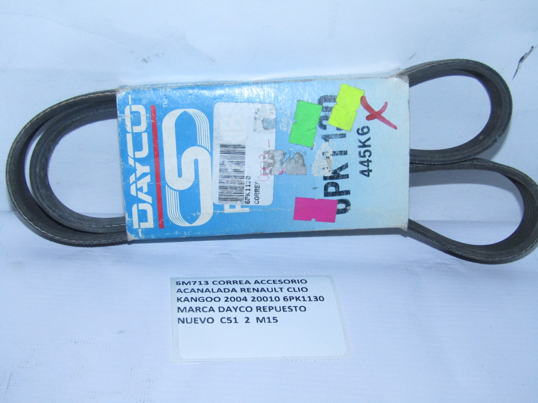 Correa Accesorio Acanalada Renault Clio Kangoo 2004 20010 - foto 3