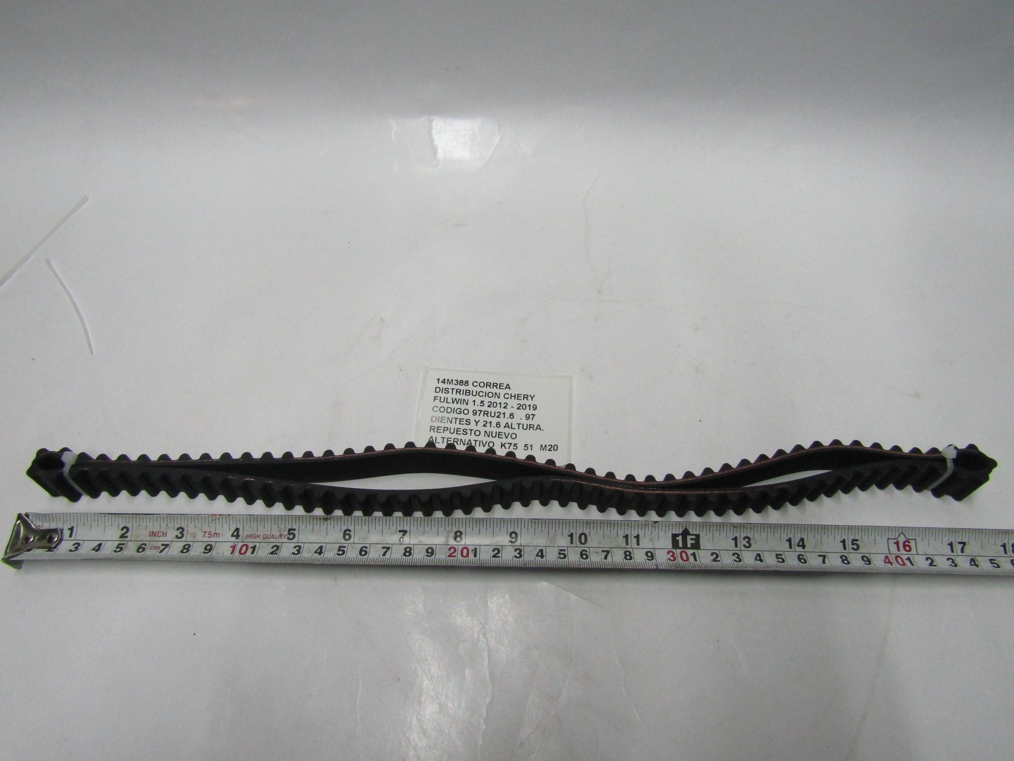Correa Distribucion Chery Fulwin 1.5 2012-19 Cod 97ru21.6 - foto 4