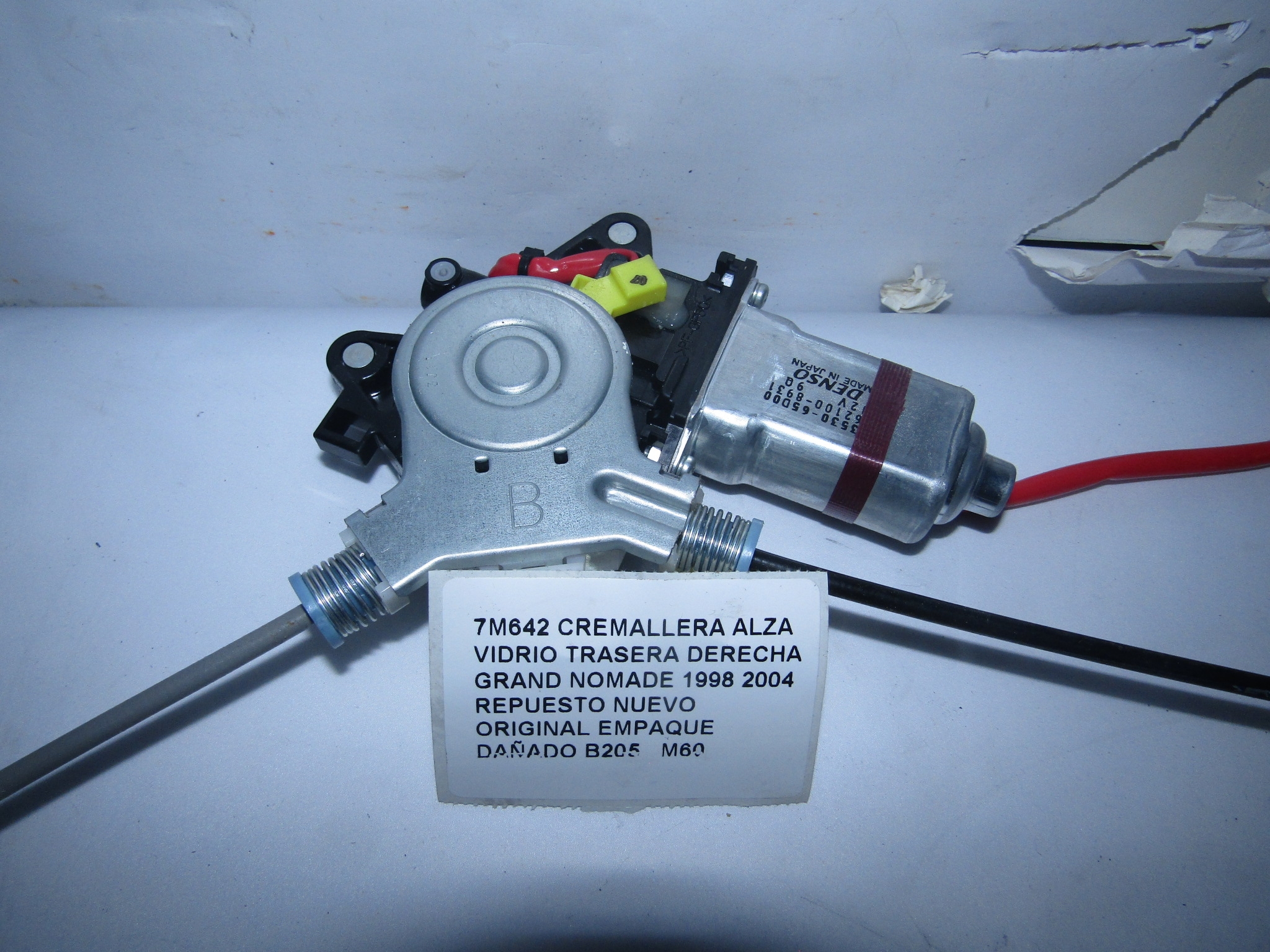 Cremallera Alza Vidrio Trasera Grand Nomade 1998 2004 - foto 3