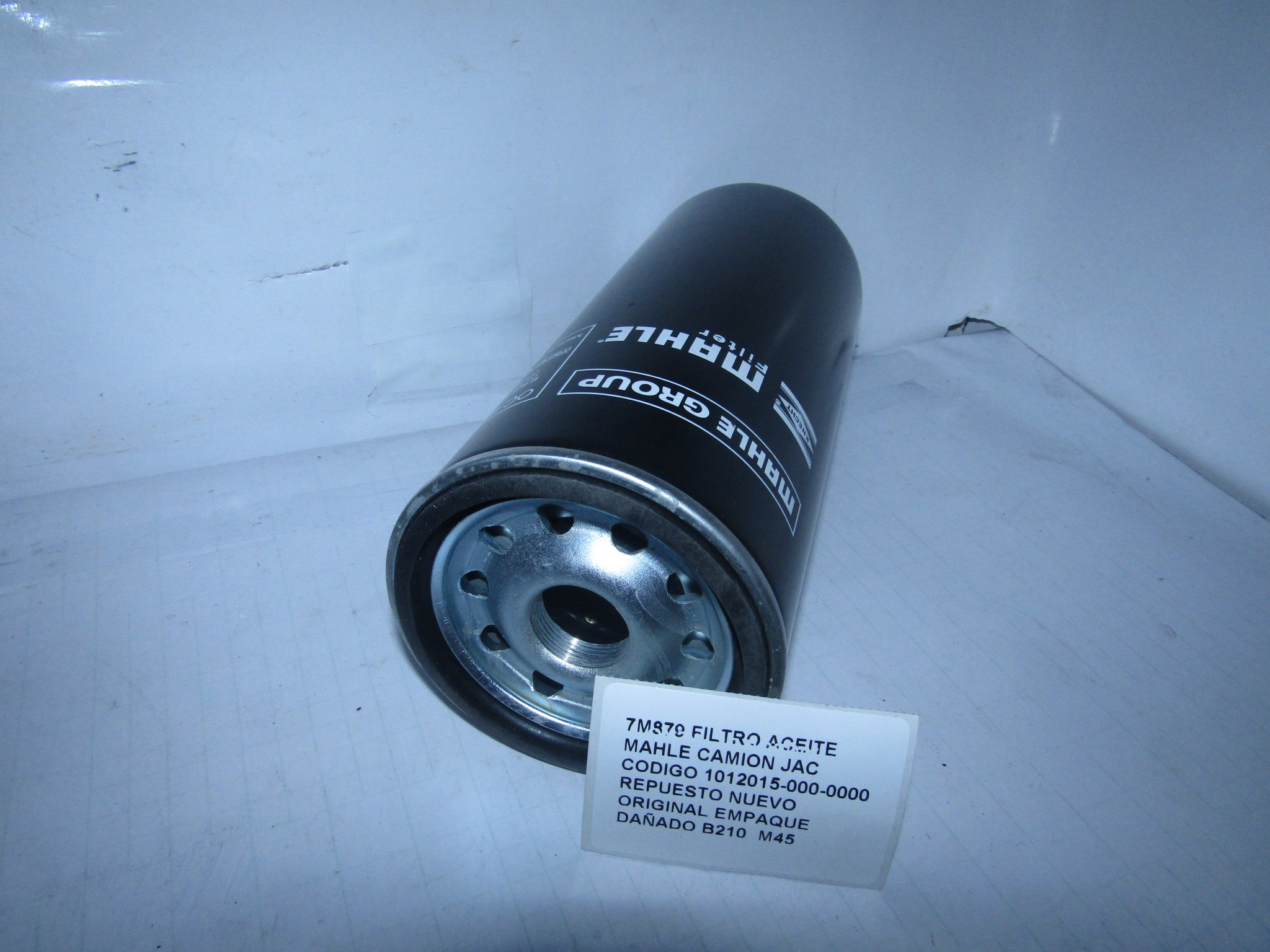 Filtro Aceite Mahle Camion Jac Codigo 1012015-000-0000 - foto 2
