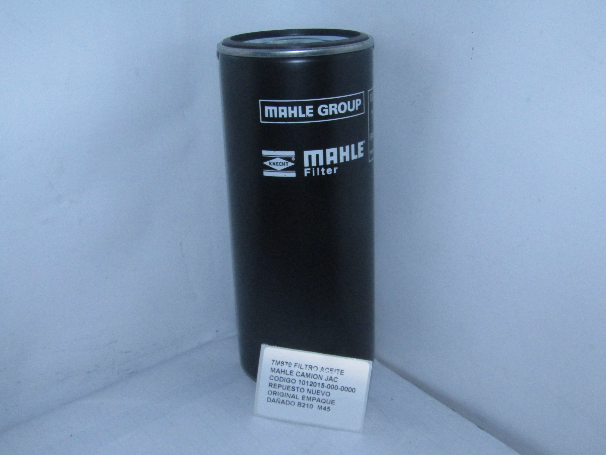 Filtro Aceite Mahle Camion Jac Codigo 1012015-000-0000 - foto 3