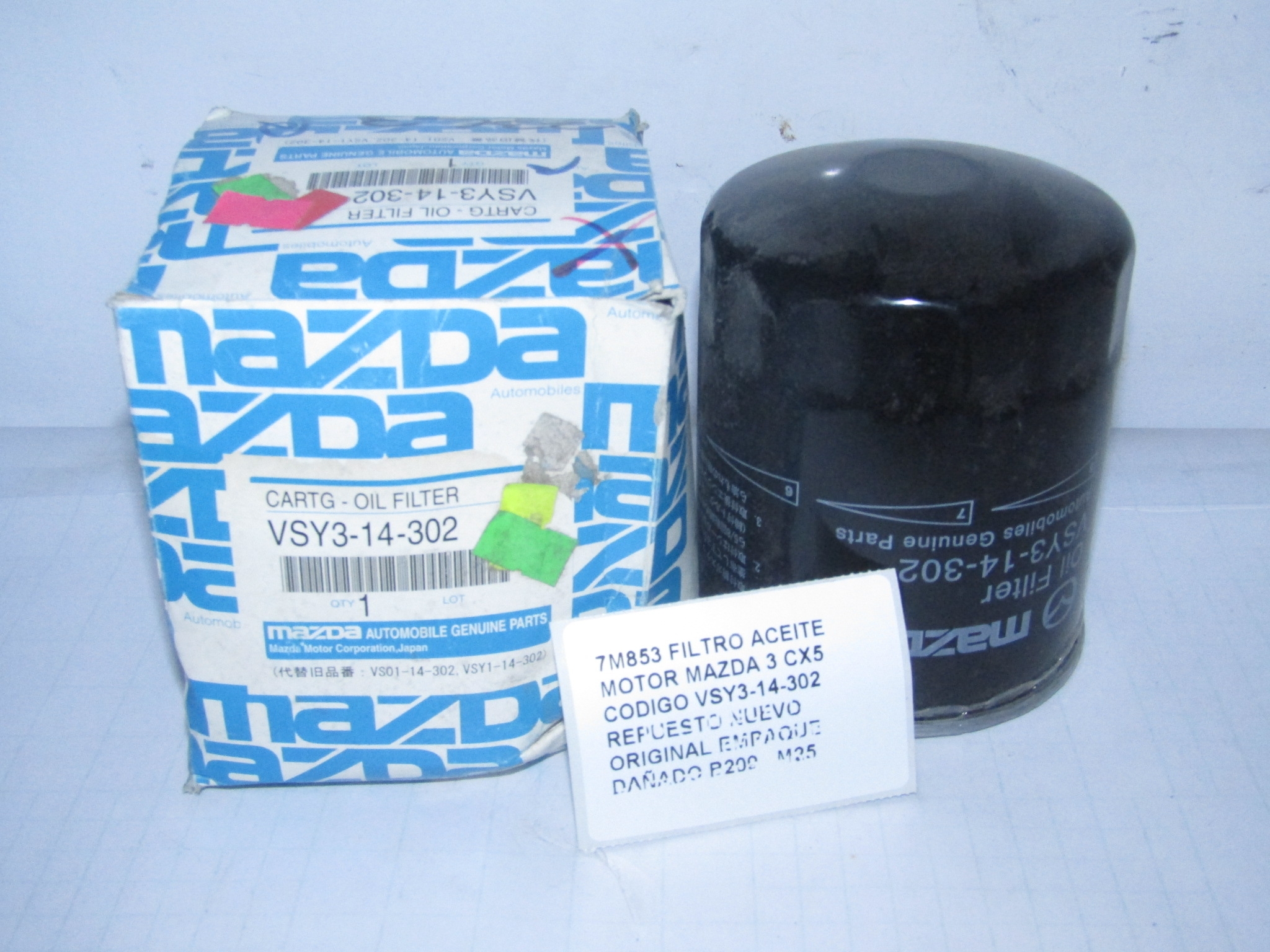 Filtro Aceite Motor Mazda 3 Cx5 Codigo Vsy3-14-302 - foto 3