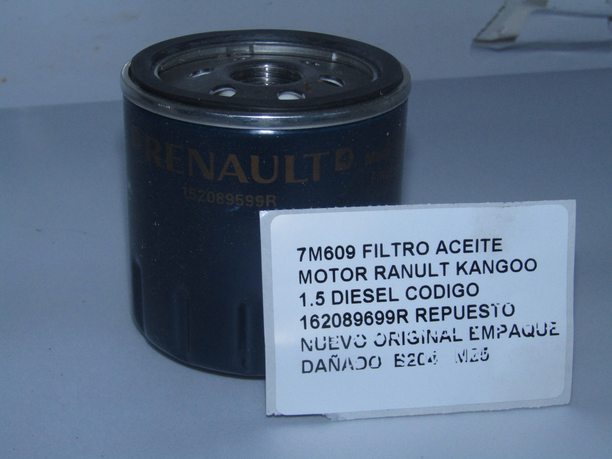 Filtro Aceite Motor Renault Kangoo 1.5 Diesel Cod 162089699r