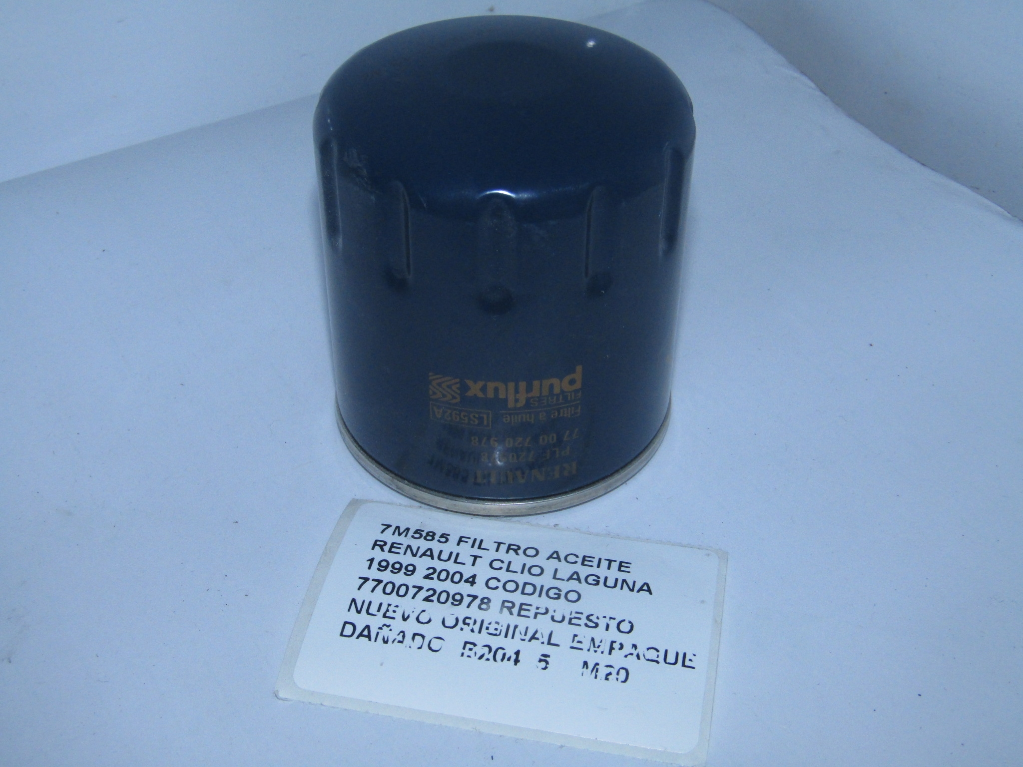 Filtro Aceite Renault Clio Laguna 1999 2004 Cod 7700720978