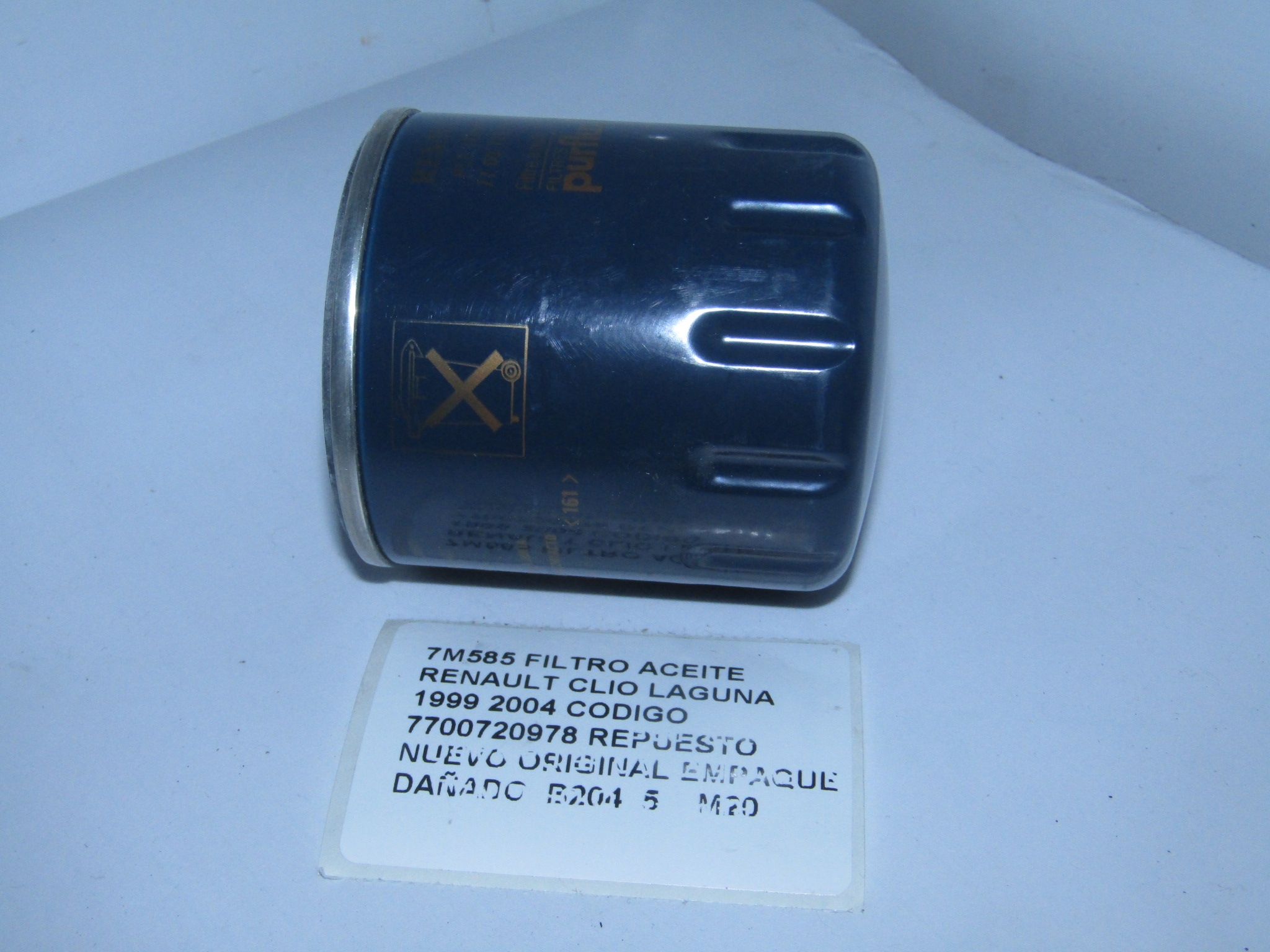 Filtro Aceite Renault Clio Laguna 1999 2004 Cod 7700720978 - foto 3