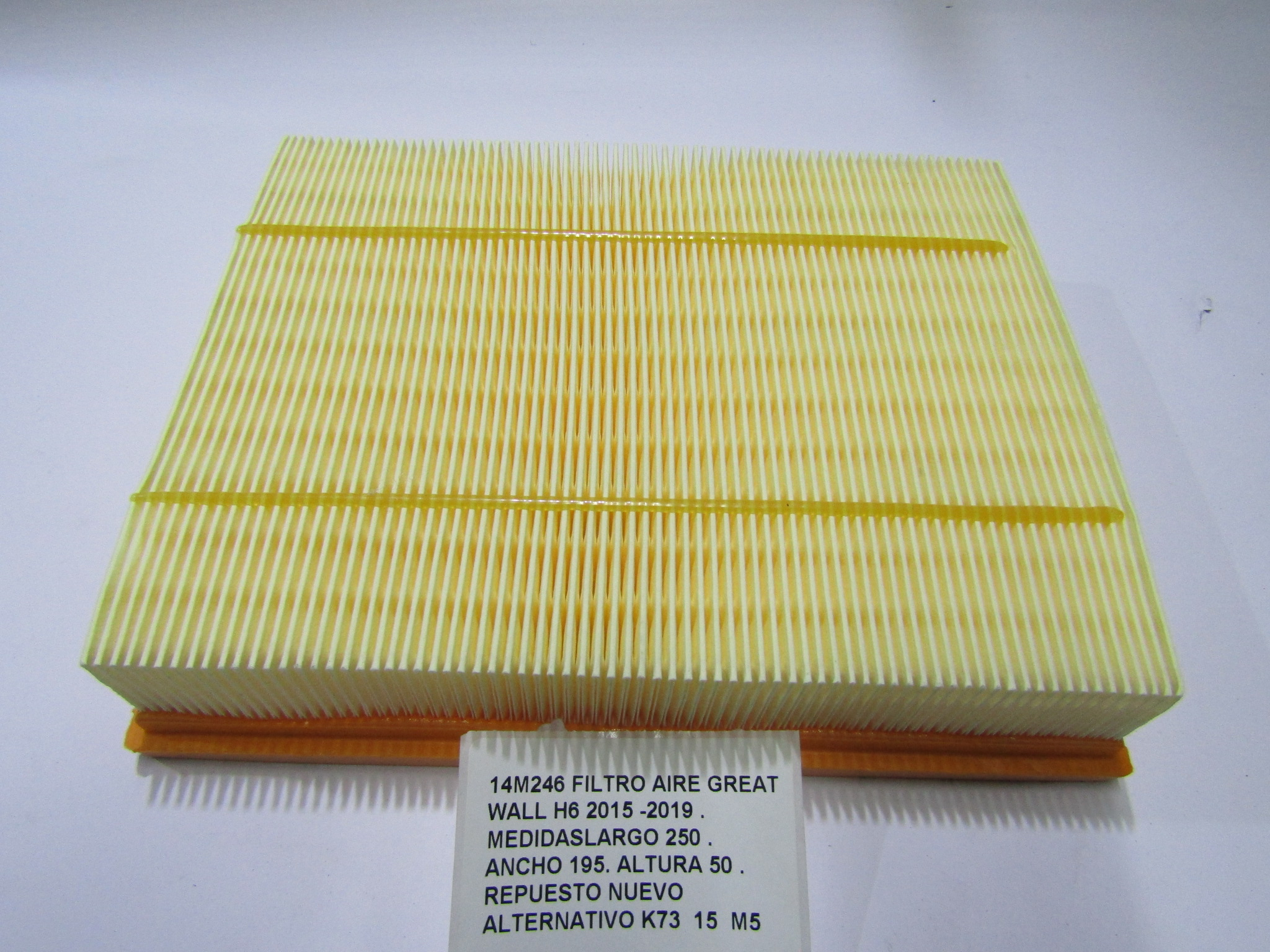 Filtro Aire Great Wall H6 2015 -2019 . Medidaslargo 250 - foto 4