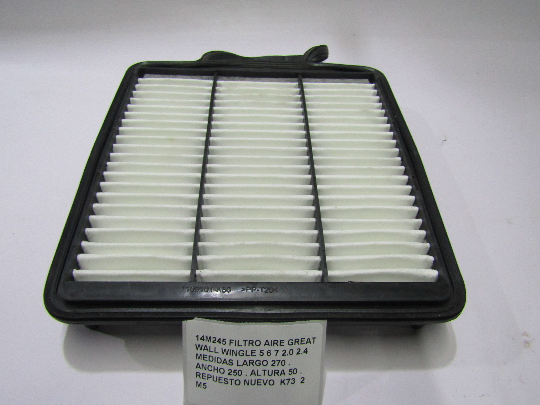Filtro Aire Great Wall Wingle 5 6 2.0 2.4 Medidas Largo 270 - foto 2